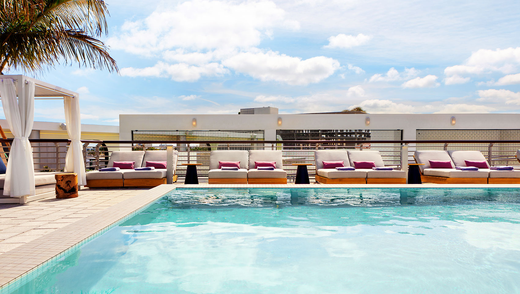Expansive Rooftop Pool at Palomar South Beach